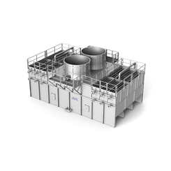 Air heat exchangers wetted